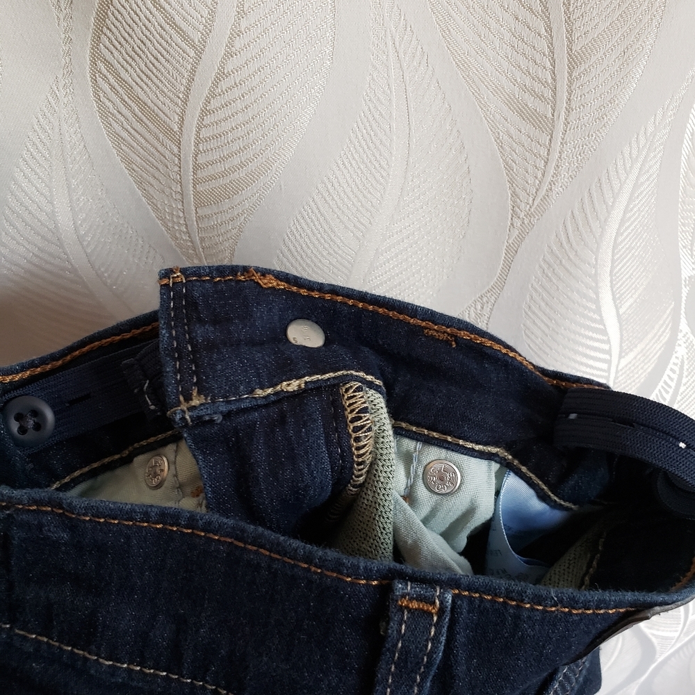 Denizen From Levi's 216 Skinny Fit Boy's Dark Wash Denim Blue Jeans - Picture 5 of 8